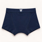 CotCloud men's cotton trunk in Blue — back view (Build Your Own 5-Pack)