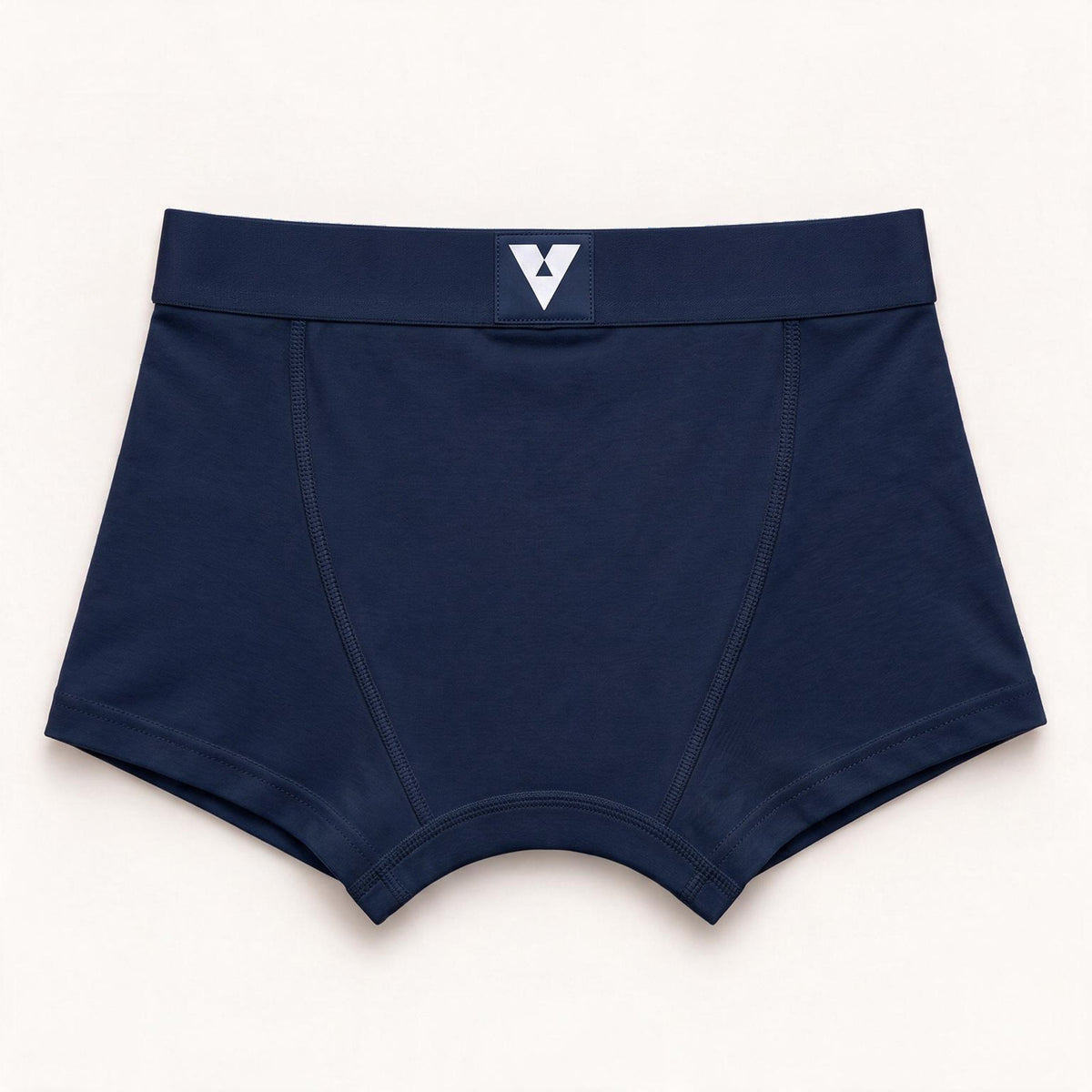 CotCloud men's cotton trunk in Blue — back view (Build Your Own 3-Pack)