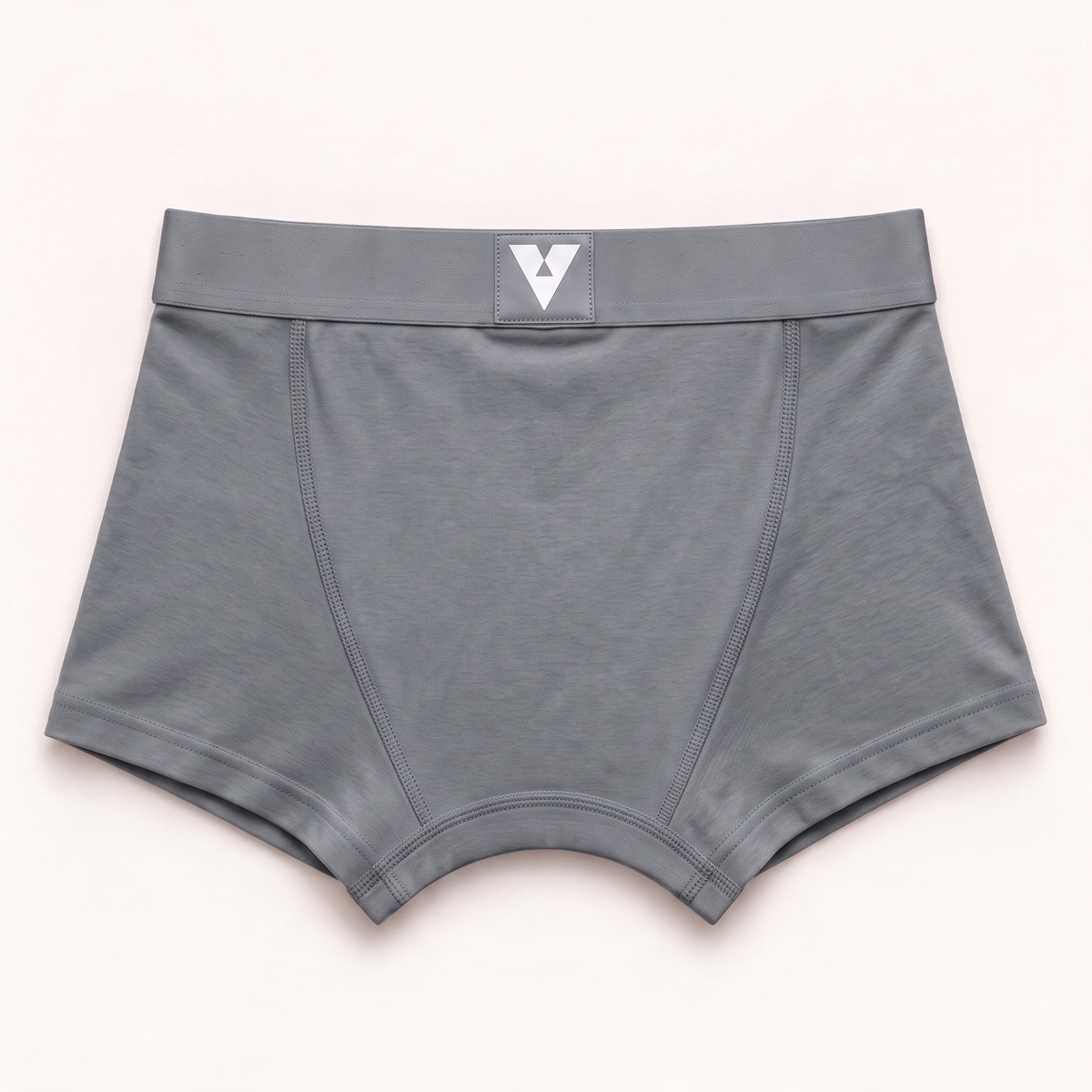 CotCloud men's cotton trunk in Grey — back view (Build Your Own 5-Pack)