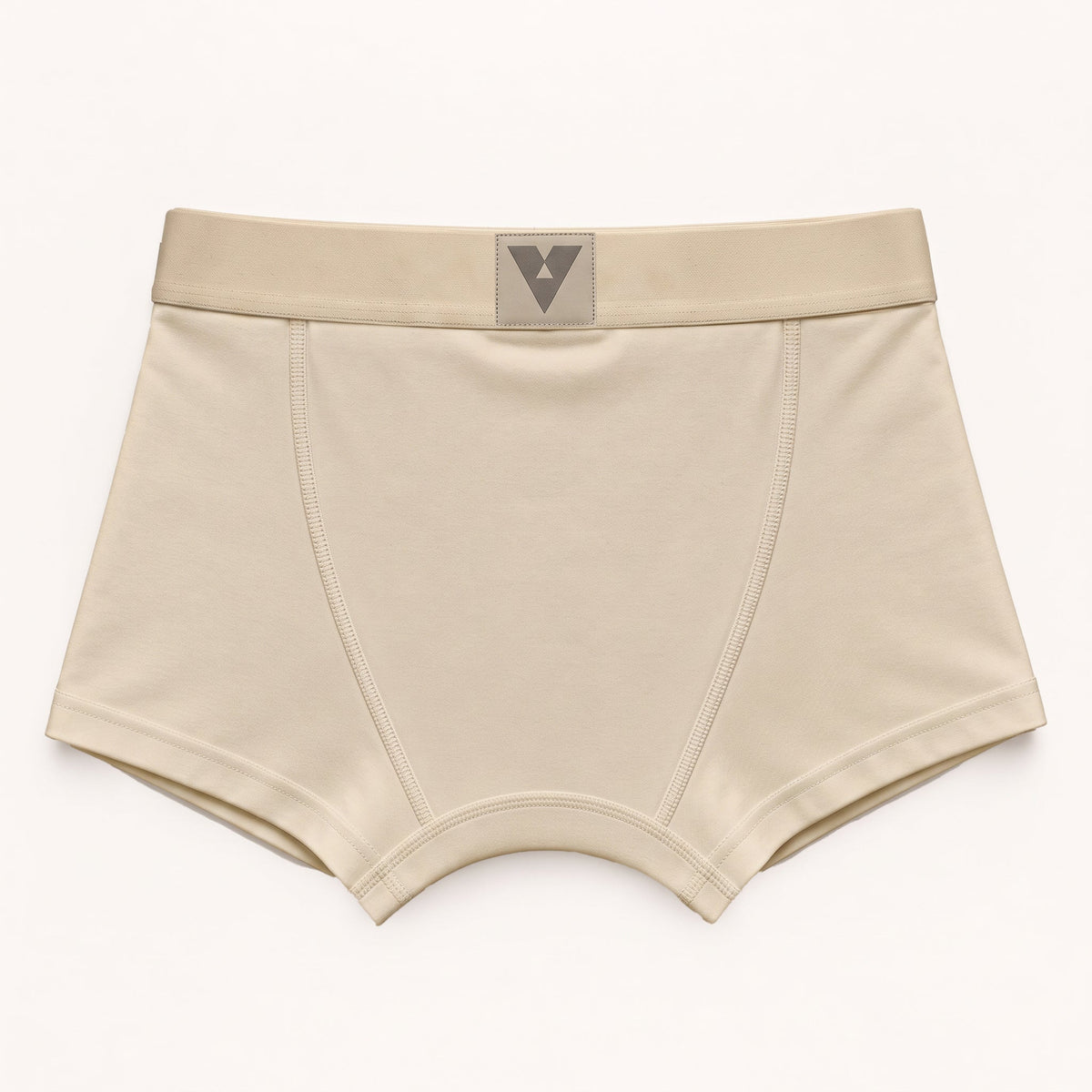 CotCloud men's cotton trunk in Ivory — back view (Build Your Own 3-Pack)