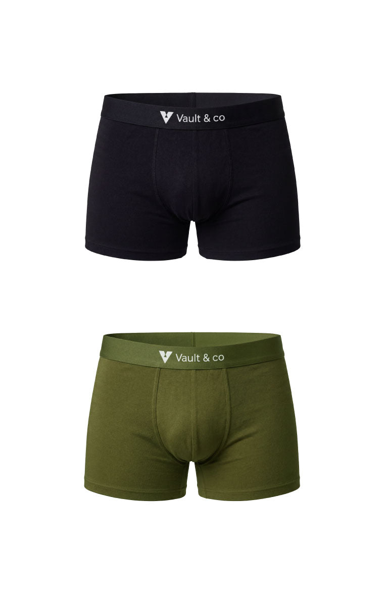Men’s Cotton Trunks (2 Pack) – Premium Comfort & Breathable Fit | Vault & Co