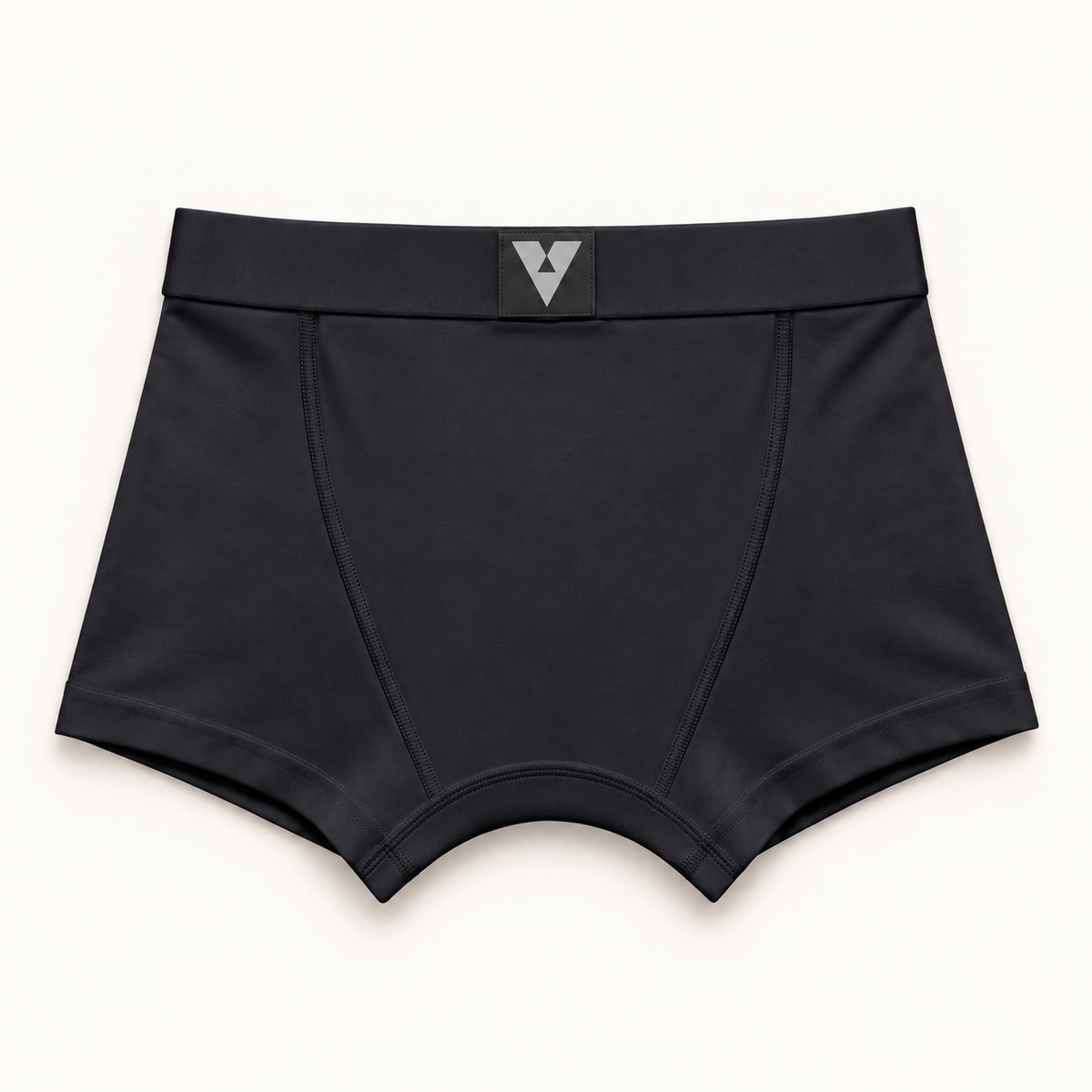 CotCloud men's cotton trunk in Black — back view (Build Your Own 5-Pack)