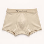 CotCloud men's cotton trunk in Ivory — front view (Build Your Own 5-Pack)
