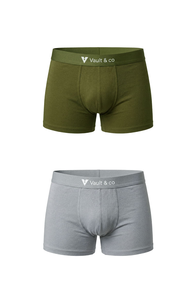 Men’s Cotton Trunks (2 Pack) – Premium Comfort & Breathable Fit | Vault & Co