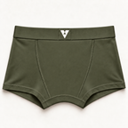 CotCloud men's cotton trunk in Olive — back view (Build Your Own 5-Pack)