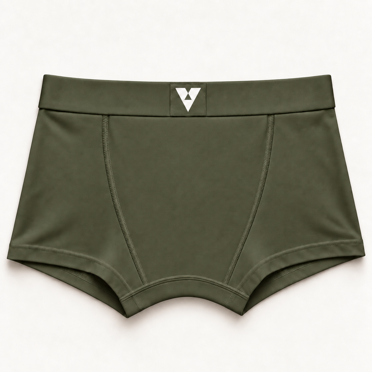 CotCloud men's cotton trunk in Olive — back view (Build Your Own 5-Pack)