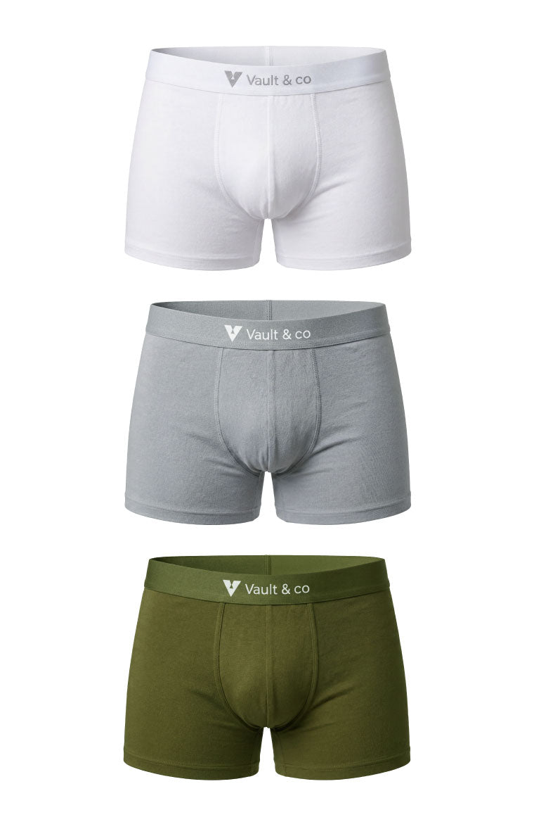 Men’s Cotton Trunks (3 Pack) – Best Value, Premium Comfort | Vault & Co