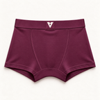 CotCloud men's cotton trunk in Maroon — back view (Build Your Own 5-Pack)
